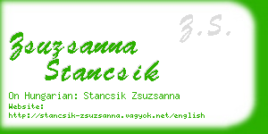 zsuzsanna stancsik business card